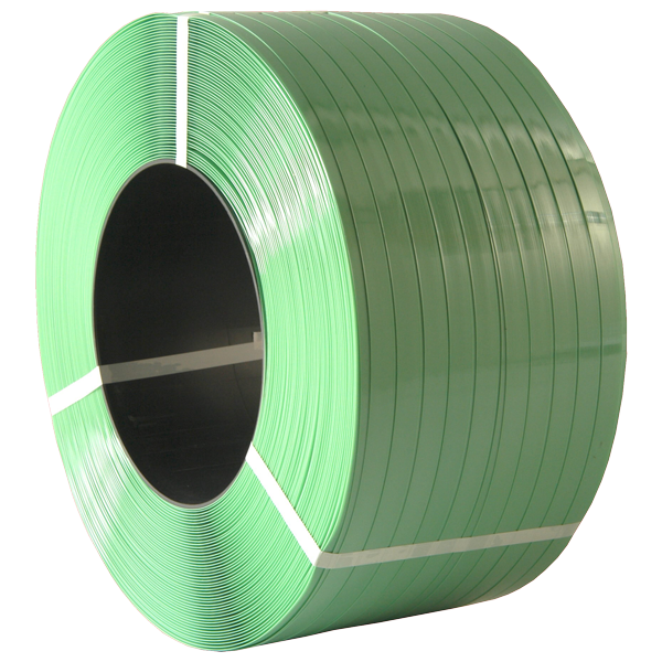 PET Plastband 16x1,0 406/1200 Grön Vaxat Bandtyp: Vaxat PET-band (Polyesterband)Färg: grönBredd: 16 mmTjocklek: 1,0 mmKärndiameter: Ø 406 mmLängd: 1200 meter/rulle